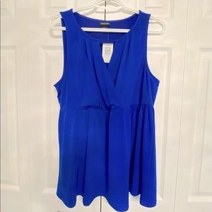 Torrid Royal Blue Empire-waisted Tank Size 0